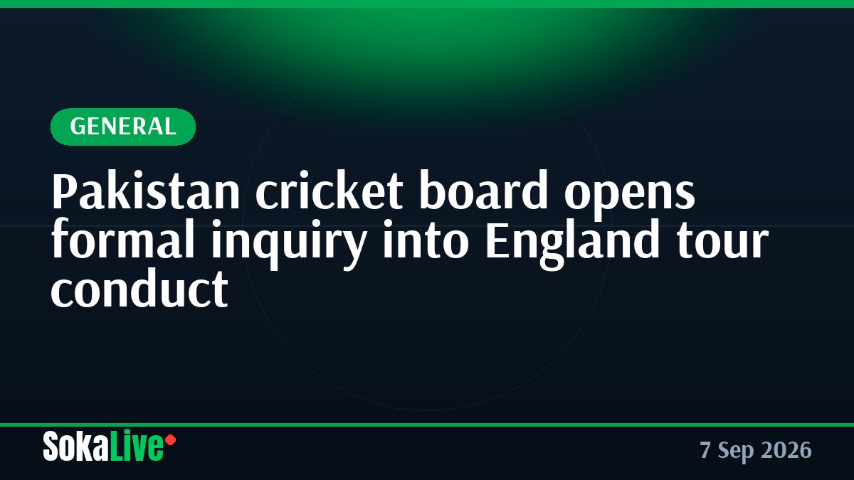 Pakistan cricket board opens formal inquiry into England tour conduct