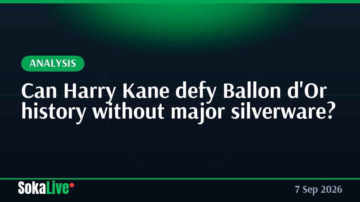 Can Harry Kane defy Ballon d'Or history without major silverware?
