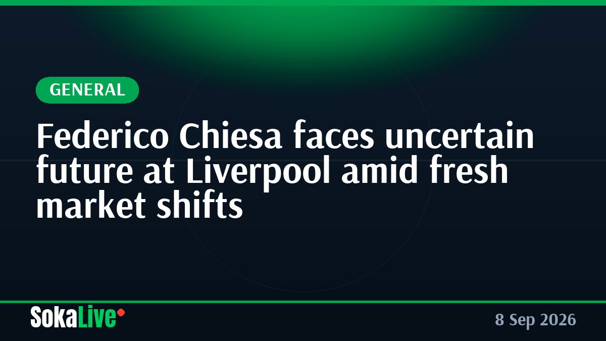 Federico Chiesa faces uncertain future at Liverpool amid fresh market shifts