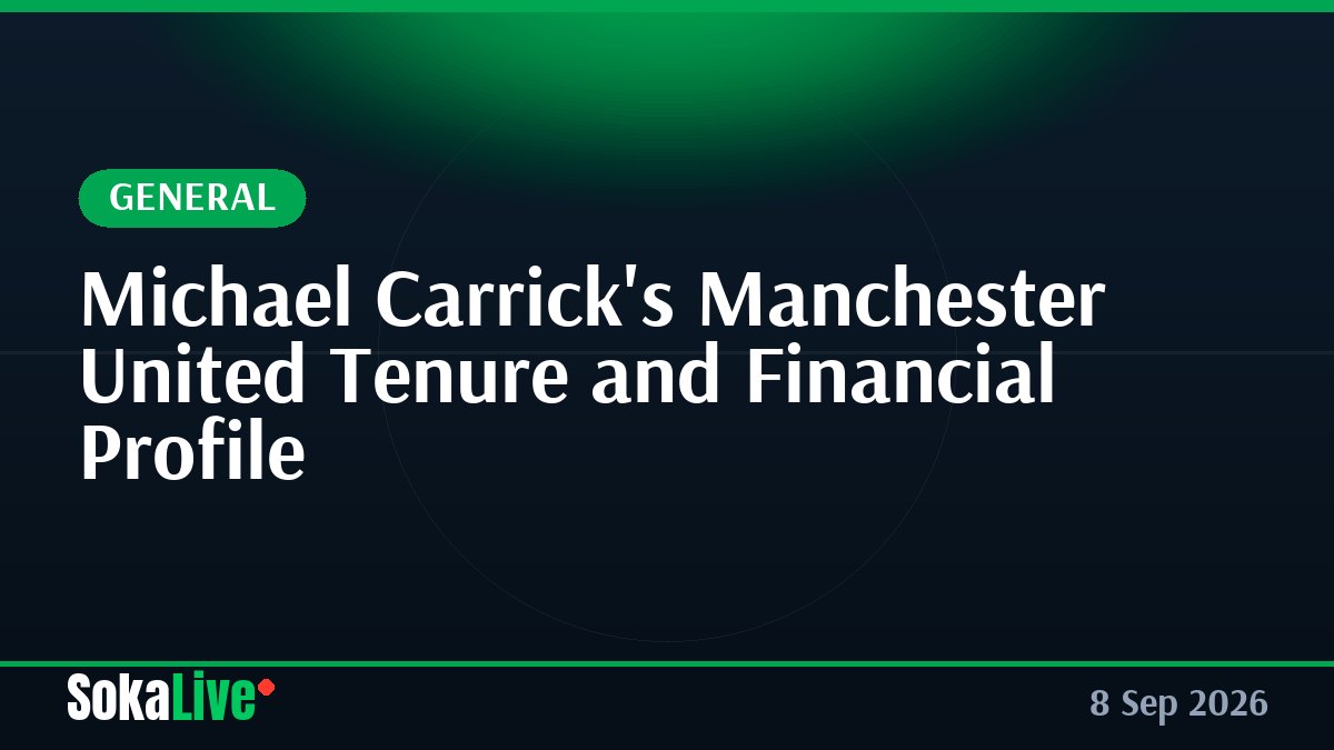 Michael Carrick's Manchester United Tenure and Financial Profile