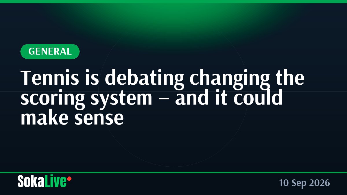 Tennis is debating changing the scoring system – and it could make sense