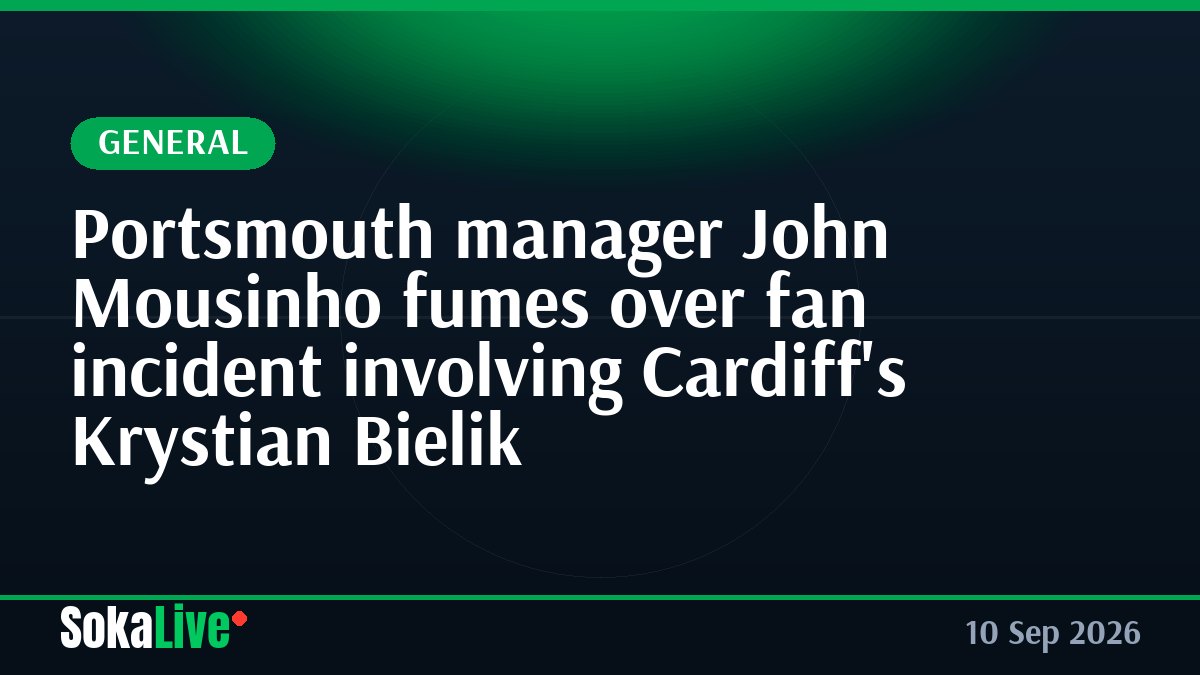 Portsmouth manager John Mousinho fumes over fan incident involving Cardiff's Krystian Bielik