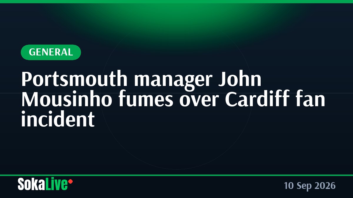 Portsmouth manager John Mousinho fumes over Cardiff fan incident