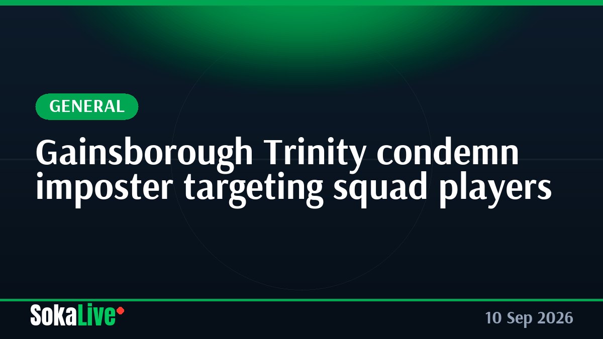 Gainsborough Trinity condemn imposter targeting squad players