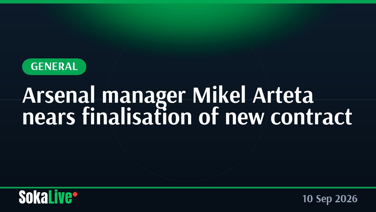 Arsenal manager Mikel Arteta nears finalisation of new contract