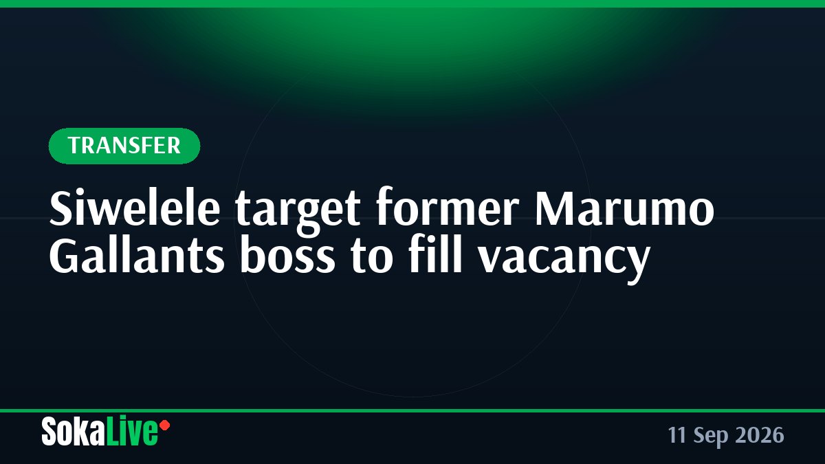 Siwelele target former Marumo Gallants boss to fill vacancy
