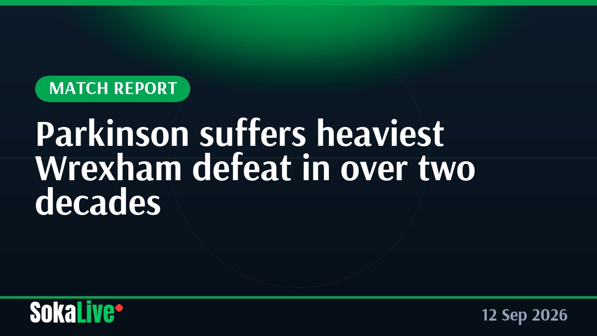 Parkinson suffers heaviest Wrexham defeat in over two decades