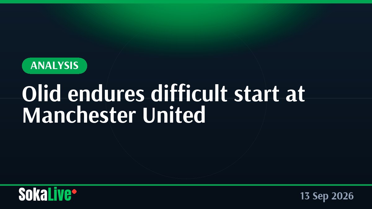 Olid endures difficult start at Manchester United