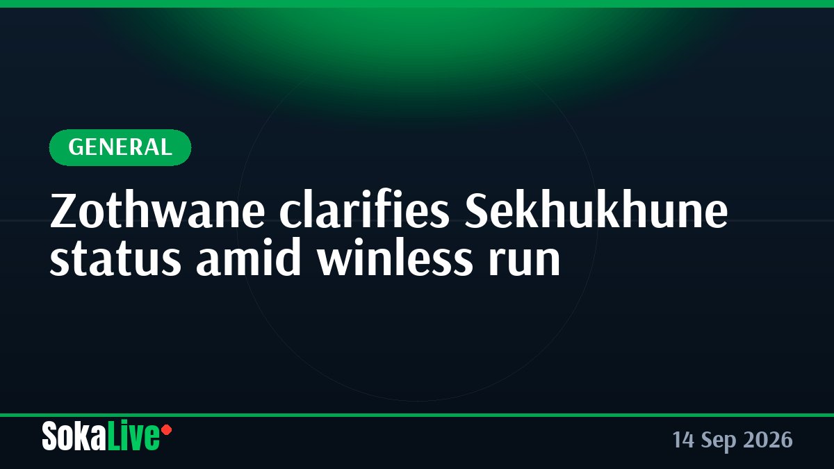 Zothwane clarifies Sekhukhune status amid winless run