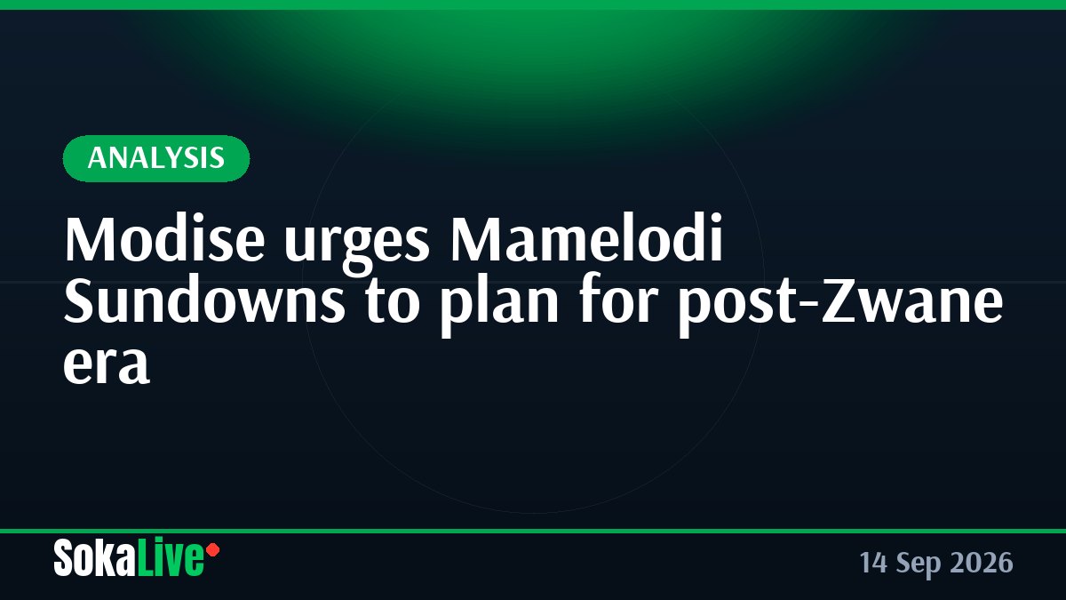 Modise urges Mamelodi Sundowns to plan for post-Zwane era