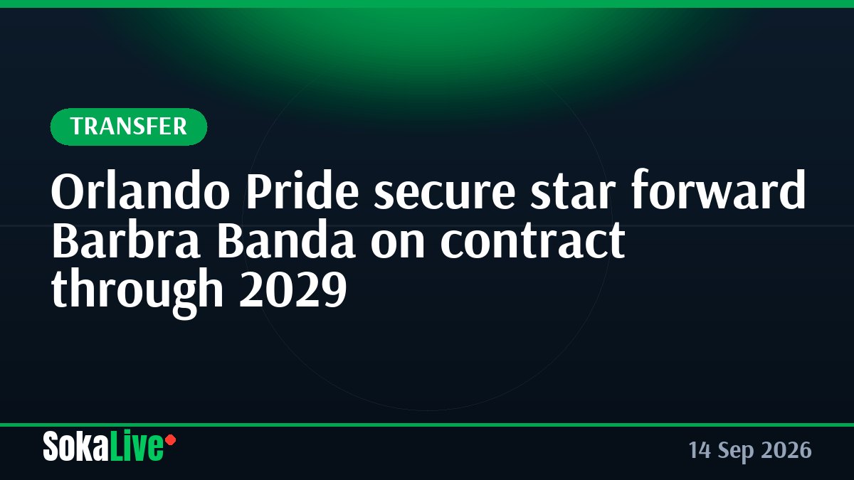 Orlando Pride secure star forward Barbra Banda on contract through 2029