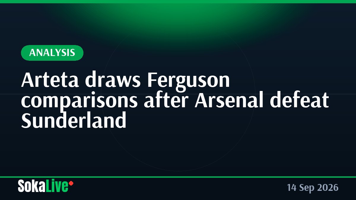 Arteta draws Ferguson comparisons after Arsenal defeat Sunderland
