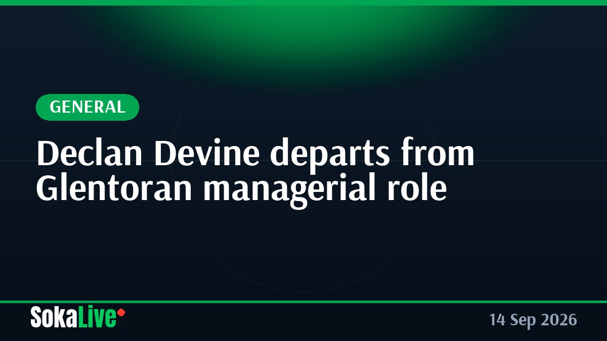Declan Devine departs from Glentoran managerial role