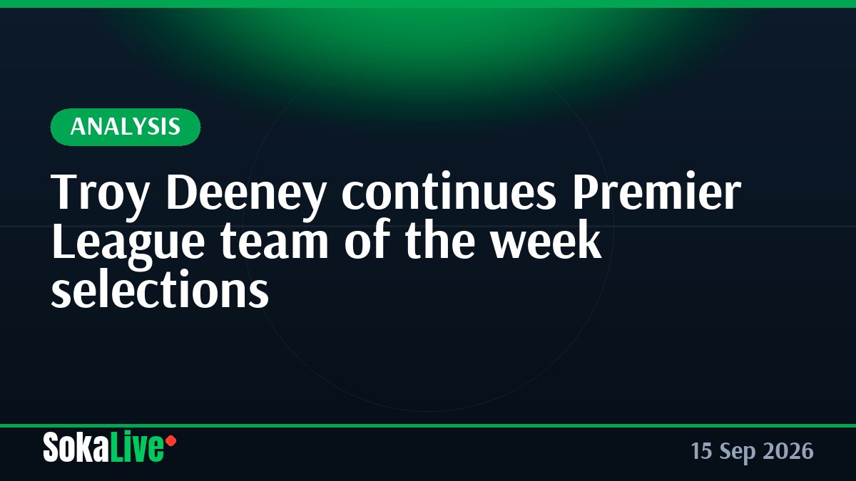 Troy Deeney continues Premier League team of the week selections