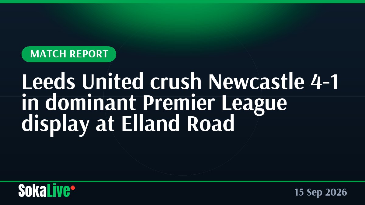 Leeds United crush Newcastle 4-1 in dominant Premier League display at Elland Road