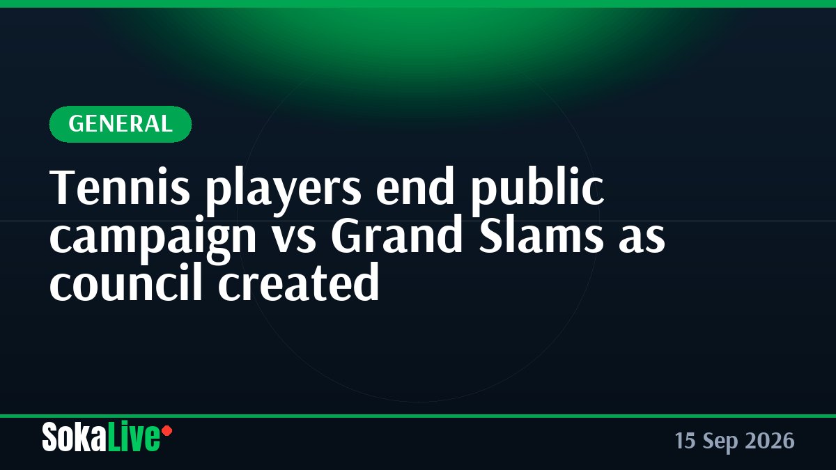 Tennis players end public campaign vs Grand Slams as council created