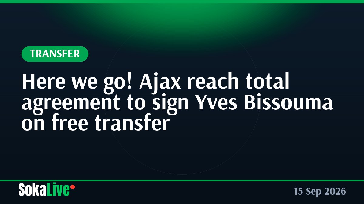 Here we go! Ajax reach total agreement to sign Yves Bissouma on free transfer