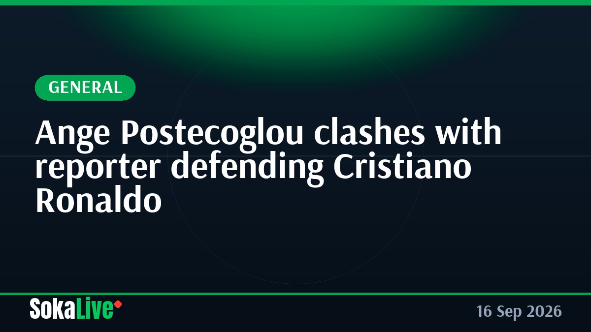 Ange Postecoglou clashes with reporter defending Cristiano Ronaldo