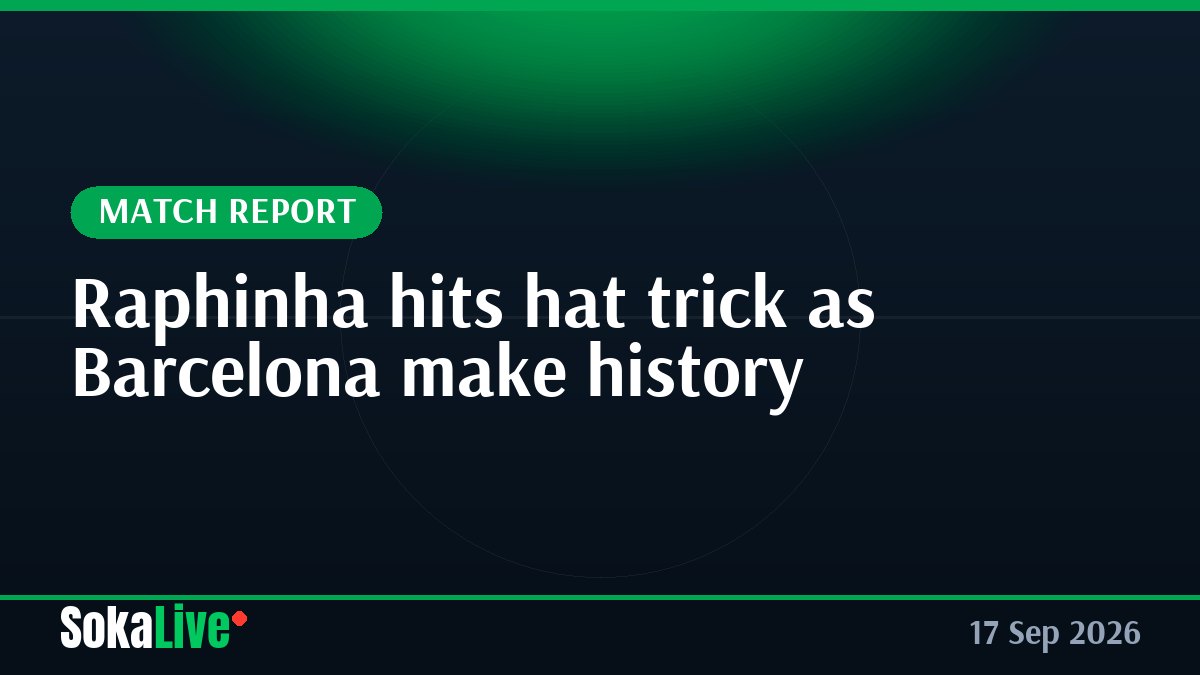 Raphinha hits hat trick as Barcelona make history