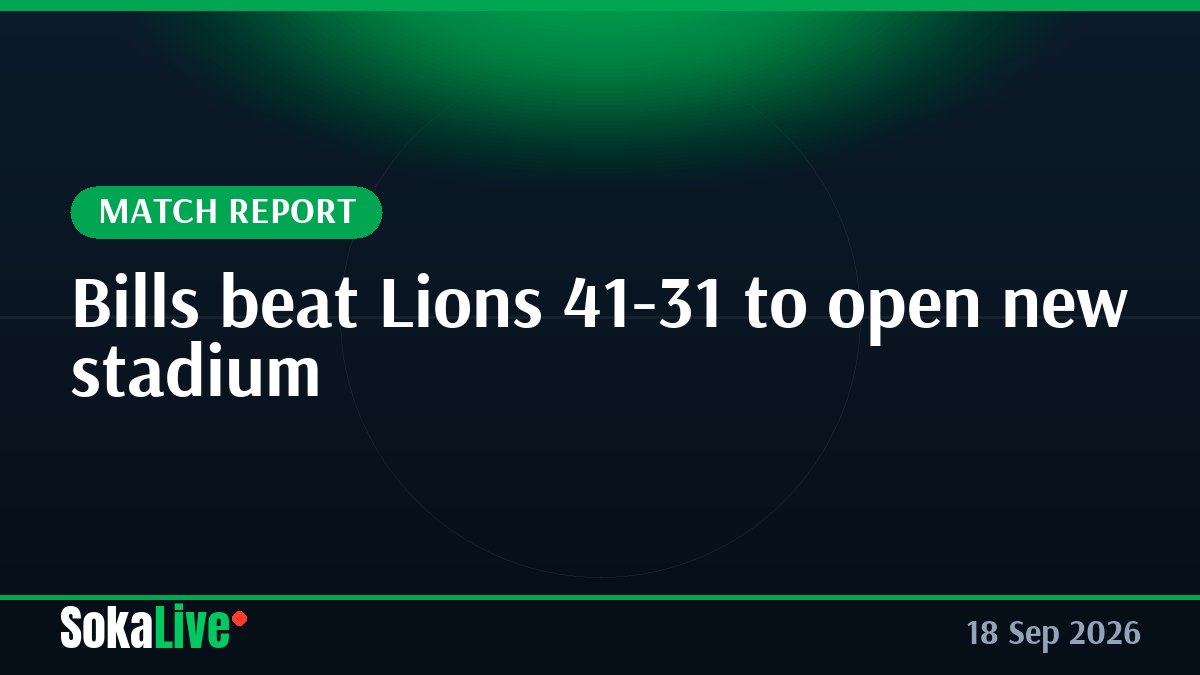 Bills beat Lions 41-31 to open new stadium