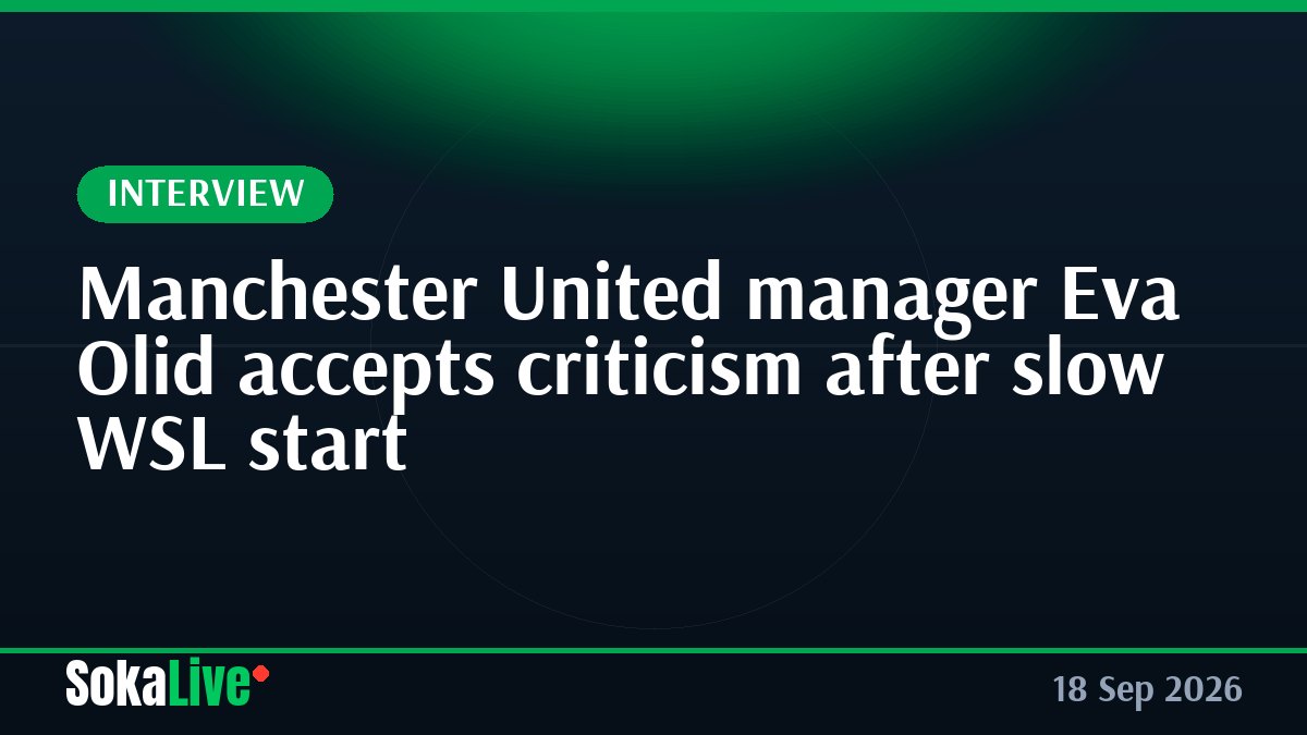 Manchester United manager Eva Olid accepts criticism after slow WSL start