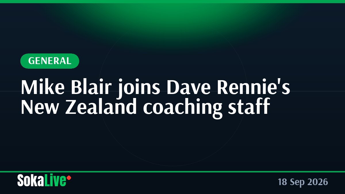 Mike Blair joins Dave Rennie's New Zealand coaching staff
