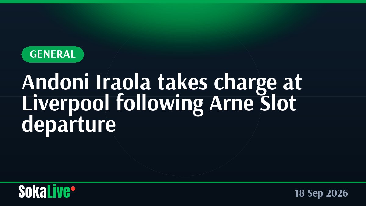 Andoni Iraola takes charge at Liverpool following Arne Slot departure
