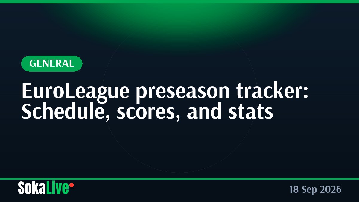EuroLeague preseason tracker: Schedule, scores, and stats