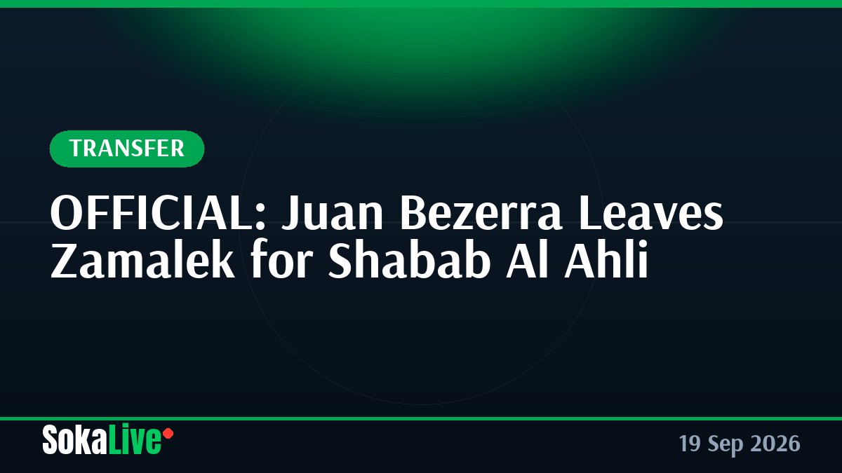 OFFICIAL: Juan Bezerra Leaves Zamalek for Shabab Al Ahli