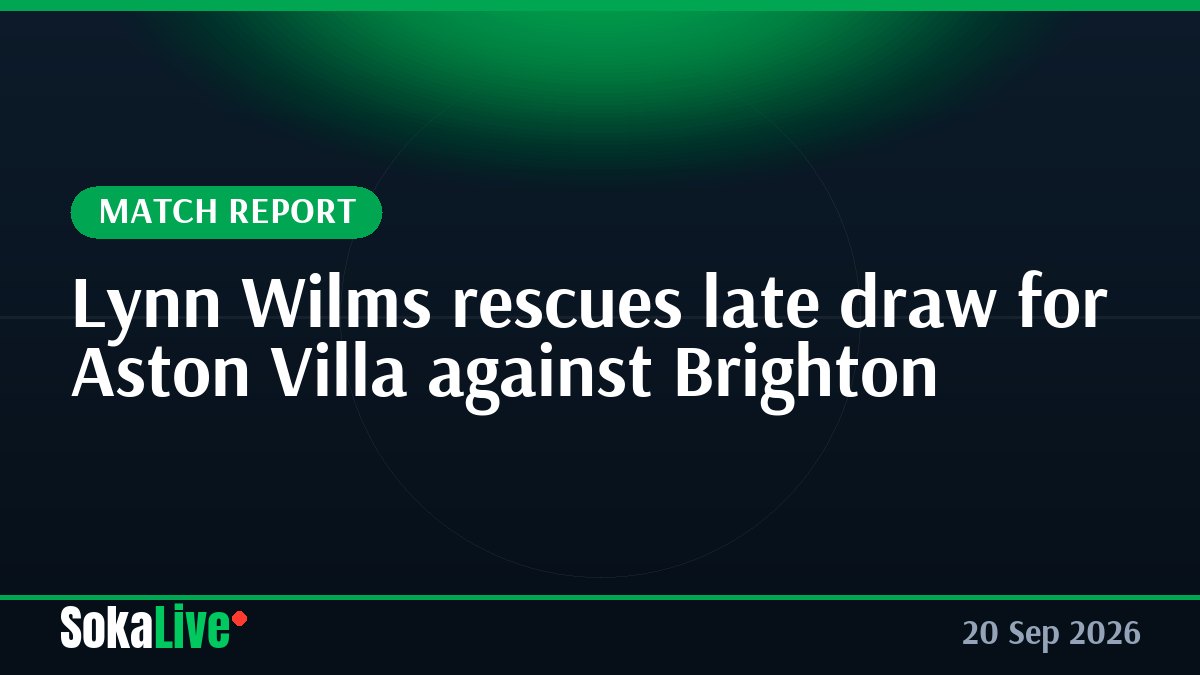 Lynn Wilms rescues late draw for Aston Villa against Brighton