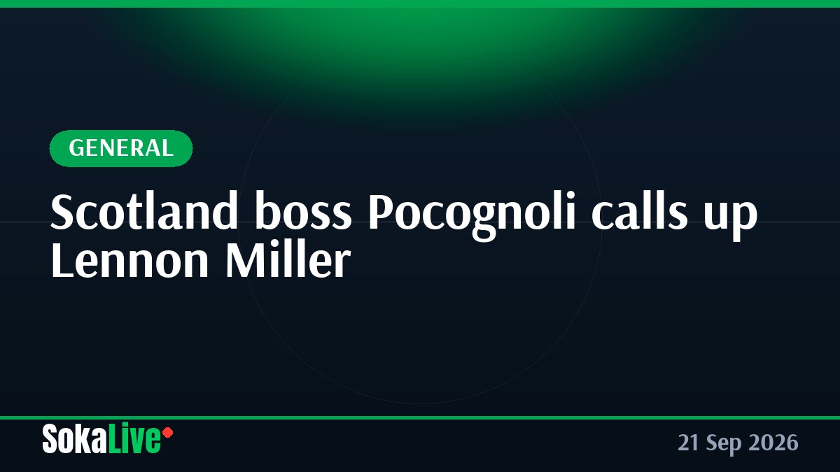 Scotland boss Pocognoli calls up Lennon Miller