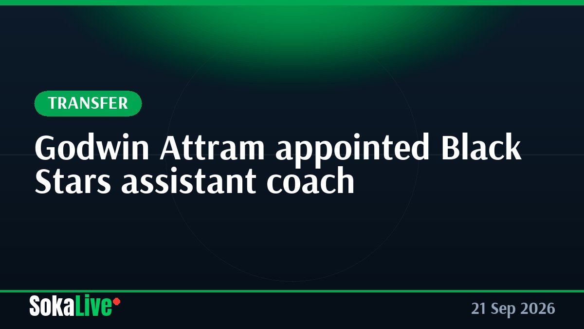 Godwin Attram appointed Black Stars assistant coach