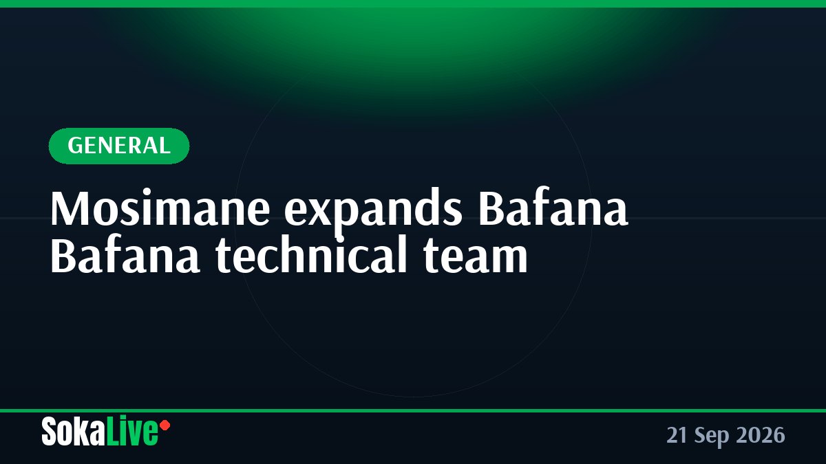 Mosimane expands Bafana Bafana technical team