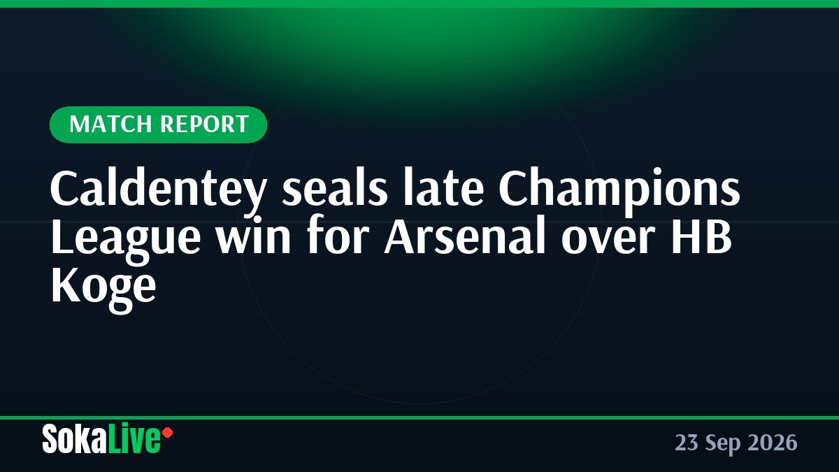 Caldentey seals late Champions League win for Arsenal over HB Koge