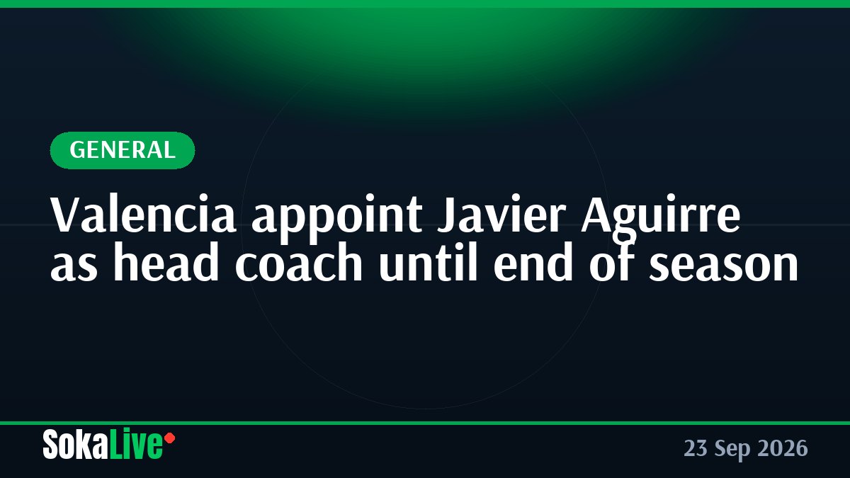 Valencia appoint Javier Aguirre as head coach until end of season
