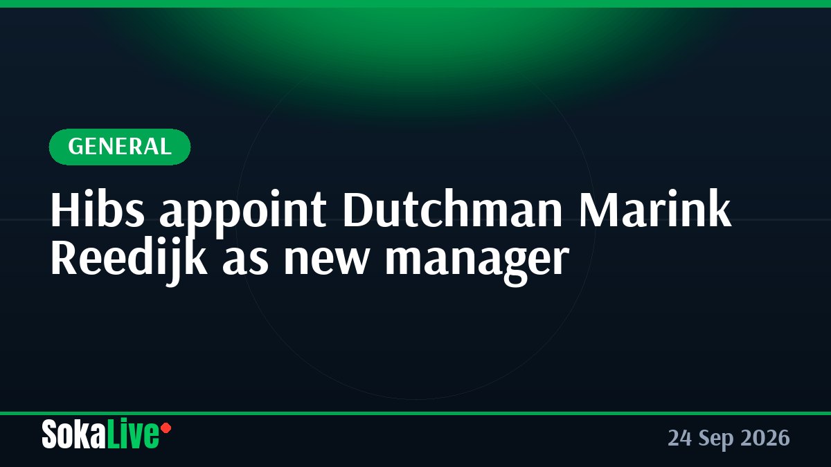 Hibs appoint Dutchman Marink Reedijk as new manager