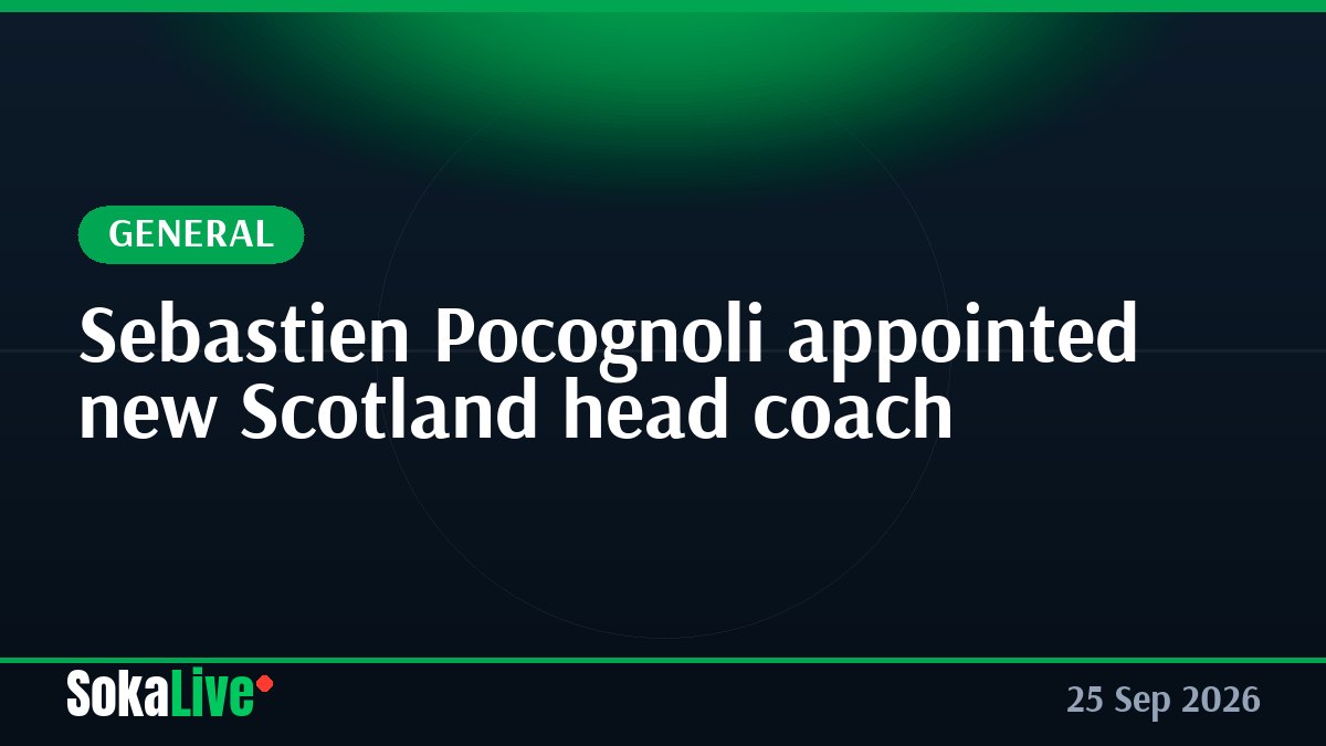 Sebastien Pocognoli appointed new Scotland head coach