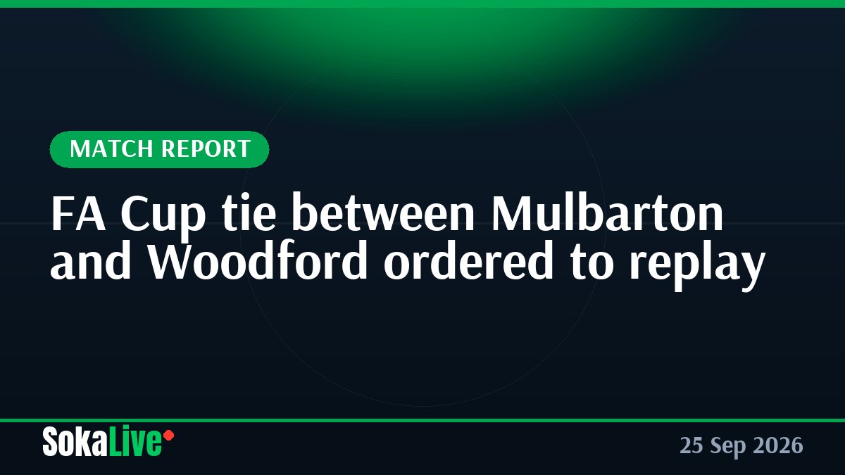 FA Cup tie between Mulbarton and Woodford ordered to replay