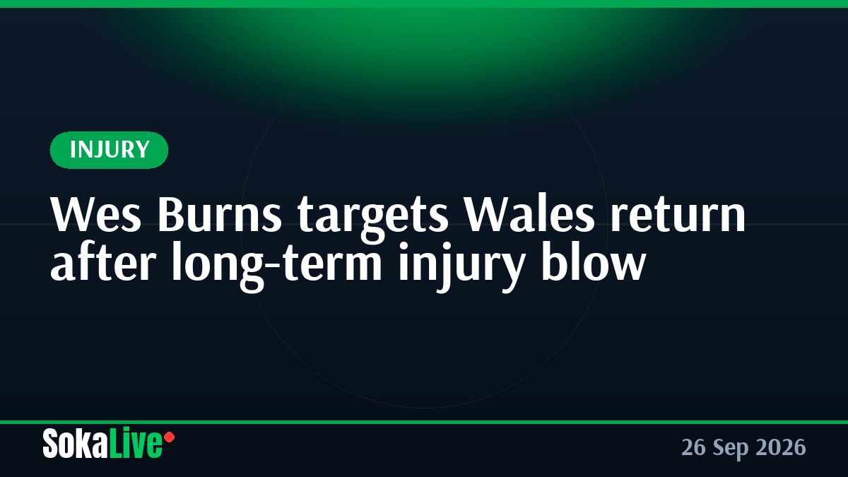 Wes Burns targets Wales return after long-term injury blow