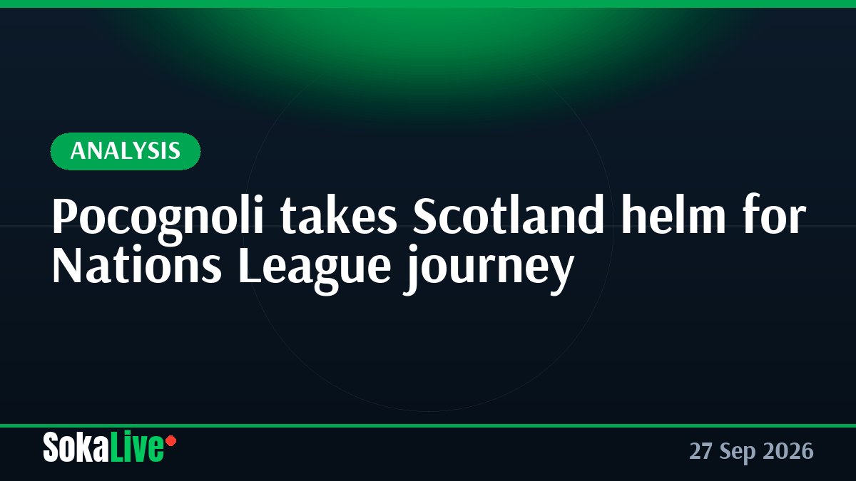 Pocognoli takes Scotland helm for Nations League journey