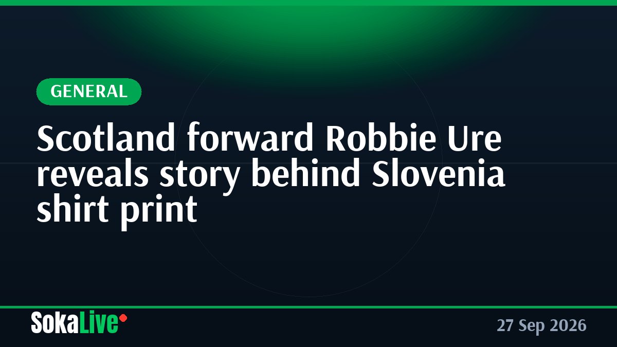 Scotland forward Robbie Ure reveals story behind Slovenia shirt print