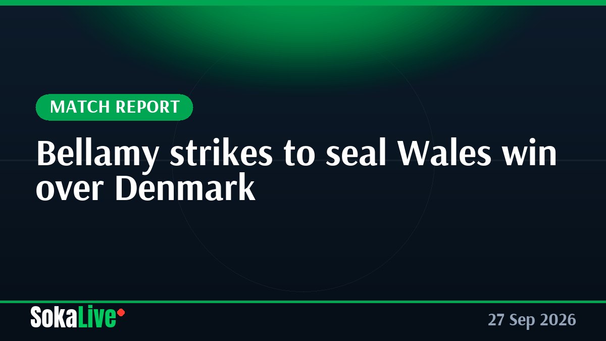 Bellamy strikes to seal Wales win over Denmark