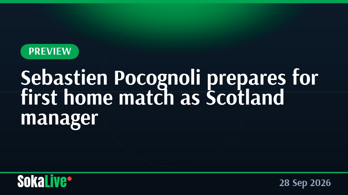 Sebastien Pocognoli prepares for first home match as Scotland manager