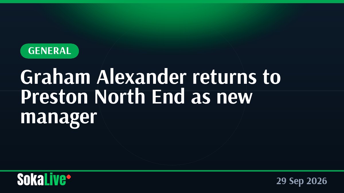 Graham Alexander returns to Preston North End as new manager