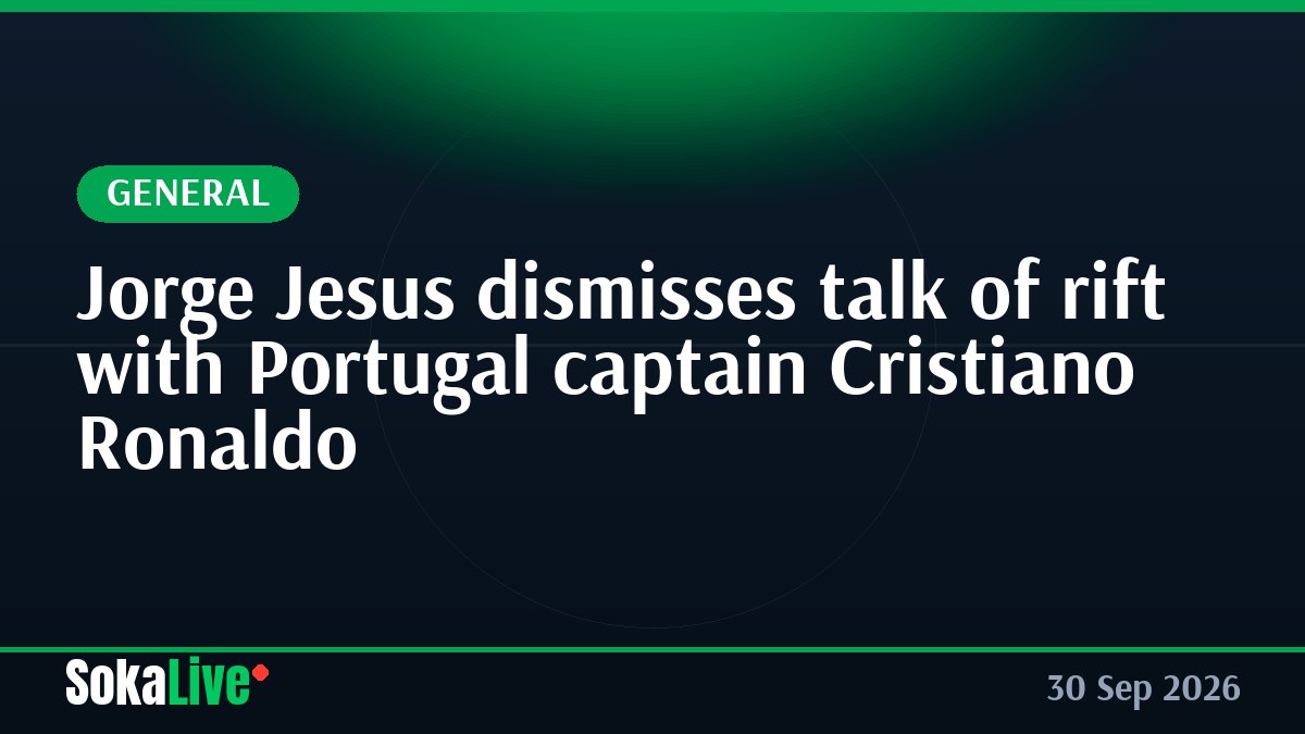 Jorge Jesus dismisses talk of rift with Portugal captain Cristiano Ronaldo