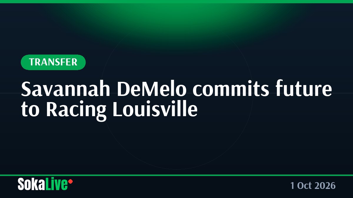 Savannah DeMelo commits future to Racing Louisville