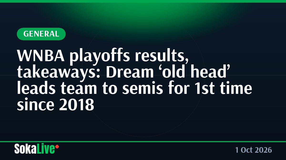 WNBA playoffs results, takeaways: Dream ‘old head’ leads team to semis for 1st time since 2018