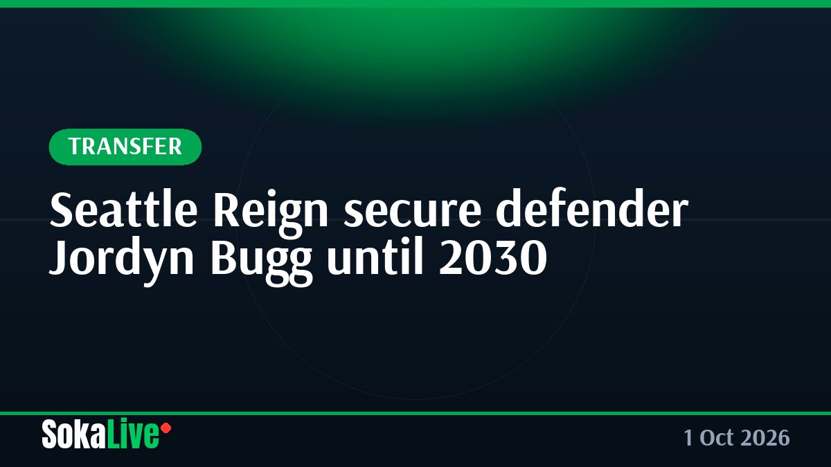 Seattle Reign secure defender Jordyn Bugg until 2030