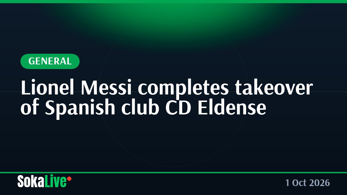Lionel Messi completes takeover of Spanish club CD Eldense