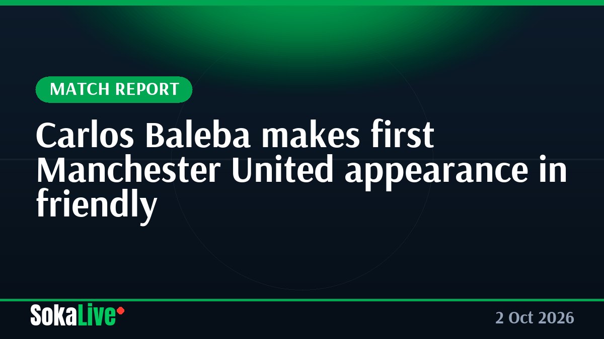 Carlos Baleba makes first Manchester United appearance in friendly